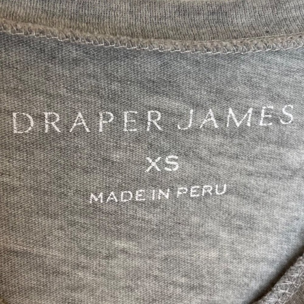Draper James "Totes Y'All" Grey Tee, XS - Picture 6 of 7